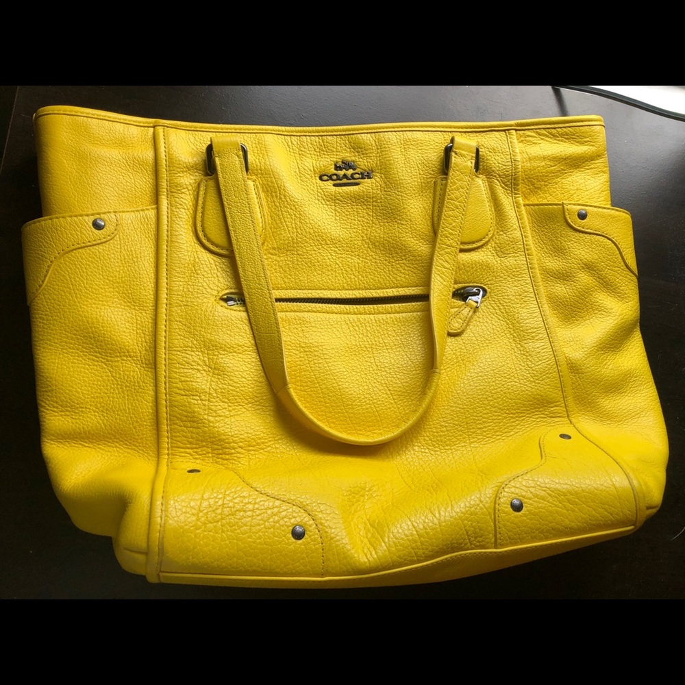 Coach Yellow Micke Tote